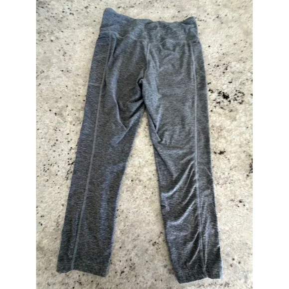 New Balance Gray Space Dye Athletic Leggings Flare Yoga Pants - Picture 2 of 7